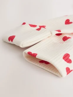 Red Heart Valentines - Valentines Two Way Zip Baby Sleepsuit (0-2yrs)