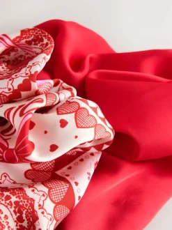 Red Valentine Patchwork - Oversized Scrunchies 2 Pack