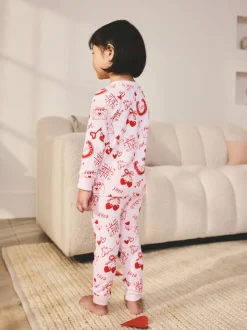 Red/Pink Valentines - Behaaglijke pyjama (9 mnd-12 jr)