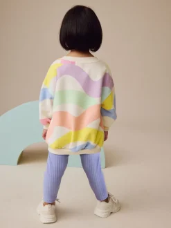 Regenboog - Set met sweatshirt en legging (3 mnd-7 jr)