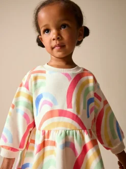 Regenboog - Sweaterjurk (3 mnd-7 jr)