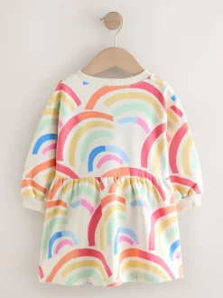 Regenboog - Sweaterjurk (3 mnd-7 jr)