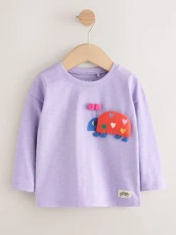 Regenboog - Tops met lange mouwen set van 4 (3mnd - 7 jr)
