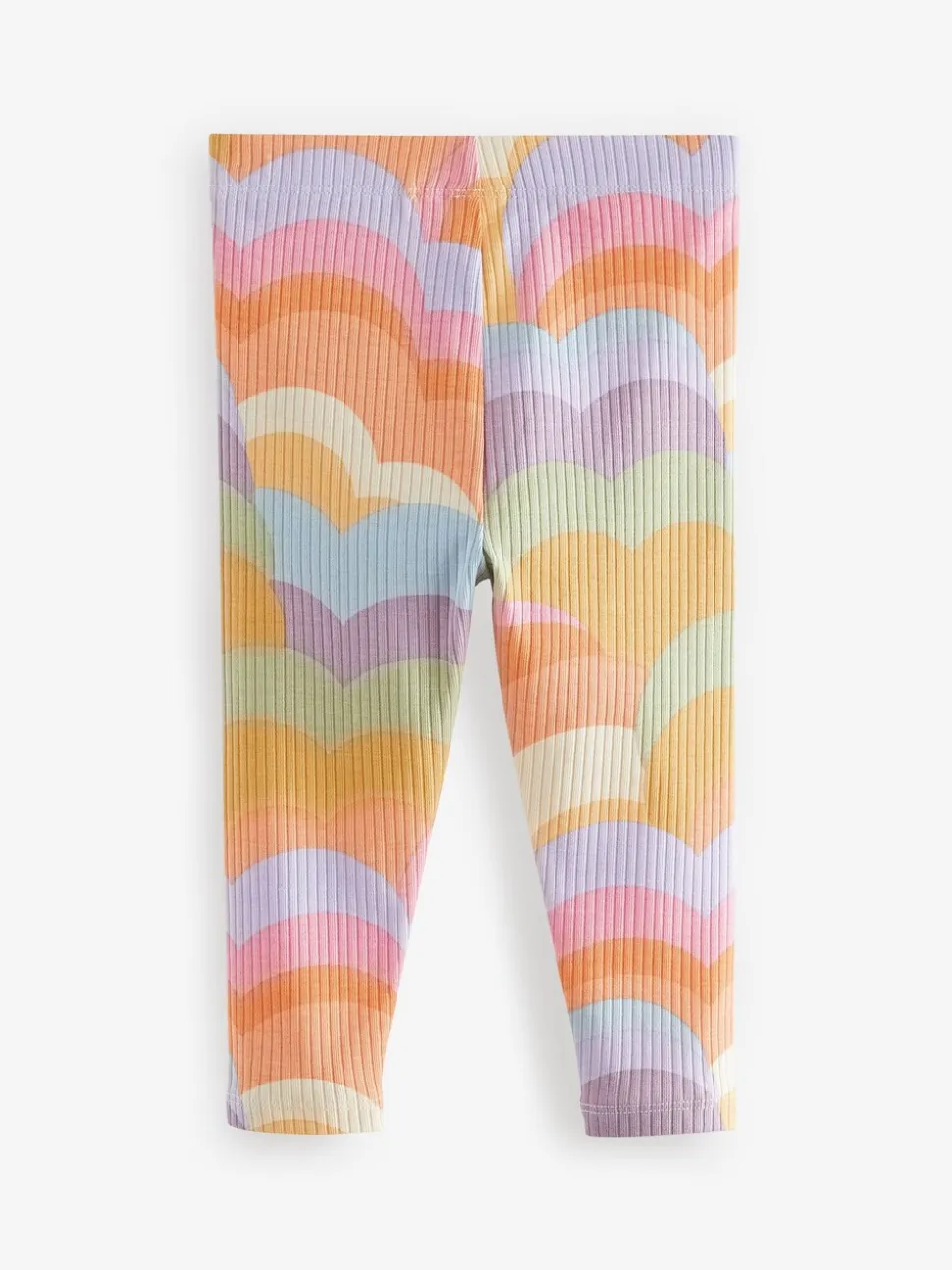 Regenboog - Verpakking van 5 geribbelde Leggings (3mnd -7jr)