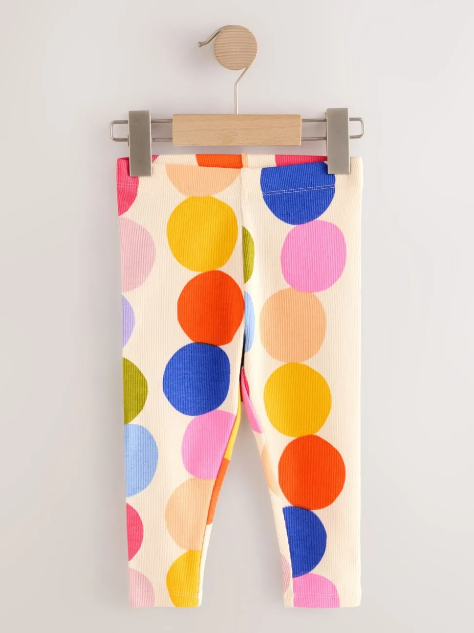 Regenboog - Verpakking van 5 geribbelde Leggings (3mnd -7jr)