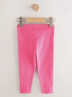 Regenboog - Verpakking van 5 geribbelde Leggings (3mnd -7jr)