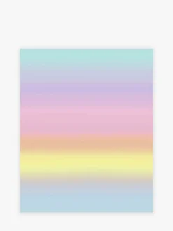 Regenboog ombré 10 m behang