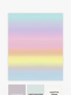 Regenboog ombré 10 m behang
