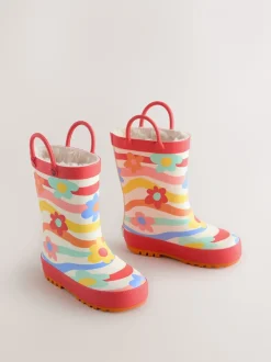 Regenboogprint - Laarzen met handgreep