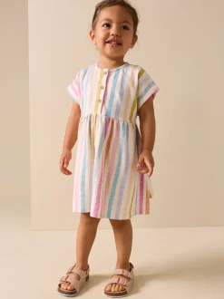 Regenboogstrepen - Jersey Dress (3mths-7yrs)