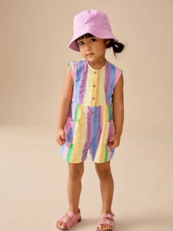 Regenboogstrepen - Sleeveless Playsuit (3mths-7yrs)