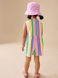 Regenboogstrepen - Sleeveless Playsuit (3mths-7yrs)