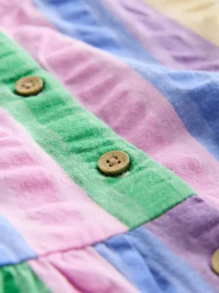 Regenboogstrepen - Sleeveless Playsuit (3mths-7yrs)