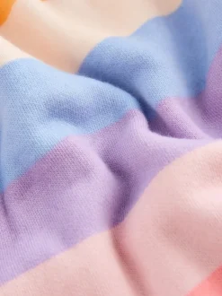 Regenboogstrepen - Sweaterjurk (3 mnd-7 jr)