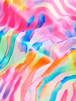 Regenboogzebra - Badpak met dubbele bandjes (3-16jr)