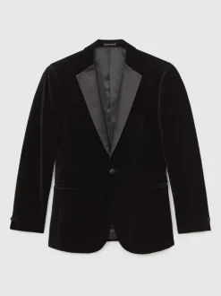 Reiss - Ace - Klassieke fluwelen single breasted blazer