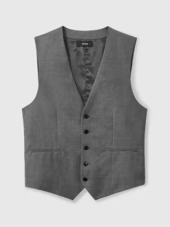 Reiss Aspire slim fit wollen gilet