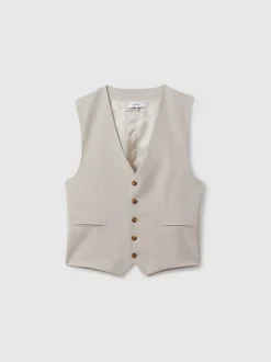 Reiss Belmont W Tailored-Fit Single-Breasted Waistcoat