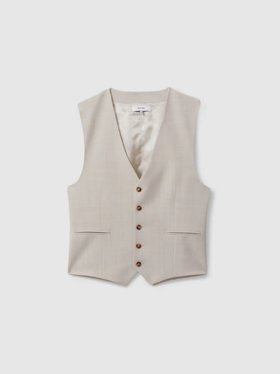 Reiss Belmont W Tailored-Fit Single-Breasted Waistcoat