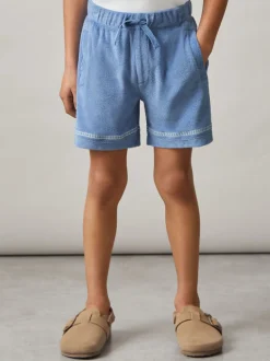 Reiss Chesley Towelling Brand-Embroidered Shorts