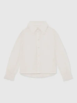 Reiss Elia Scallop-Edge Button-Through Shirt