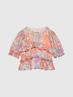 Reiss Hester blouse met bloemenprint