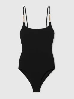 Reiss Imogen badpak met beugel en kettingdetail