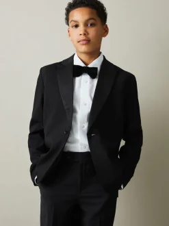 Reiss Knightsbridge Single-Breasted Tuxedo Blazer Wool-Blend