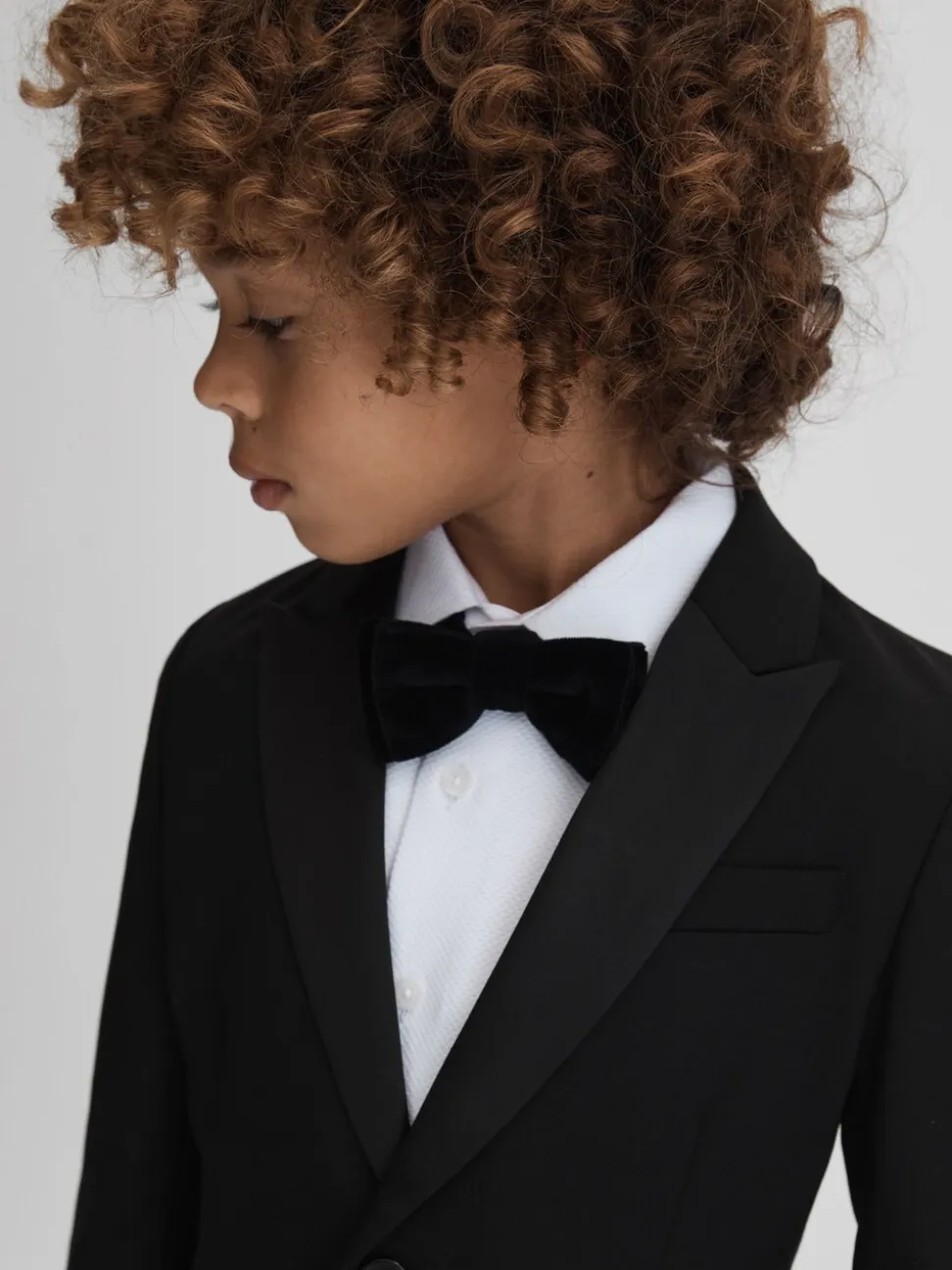 Reiss Knightsbridge Single-Breasted Tuxedo Blazer Wool-Blend