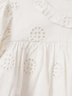 Reiss Laverne Cotton Broderie Blouse