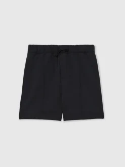 Reiss Peter Premium Interlock Drawstring Pintuck Shorts