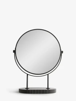Resin Ribbed 5x Magnification Dressing Table Mirror
