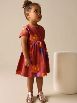 Retro Orange - Jersey Dress (3mths-7yrs)
