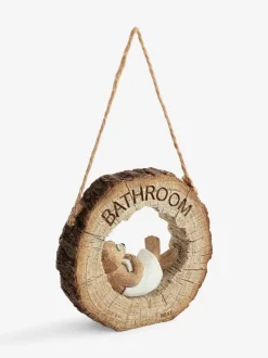Reversable Hanging Bathroom Sign