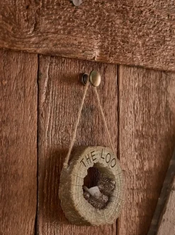 Reversable Hanging Bathroom Sign
