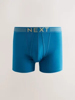 Rijke marineblauw/paars/oranje - Verpakking van 10 - Boxershorts met A-voorkant