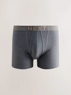 Rijke marineblauw/paars/oranje - Verpakking van 10 - Boxershorts met A-voorkant