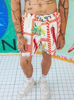 River Island Chilli Swim Shorts