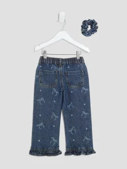 River Island Denim Bow Jeans