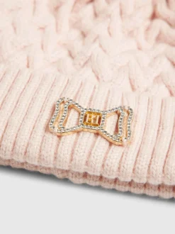 River Island Double Pom Beanie