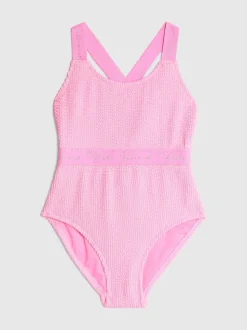 River Island Girls Elastic Textured Swimsuit