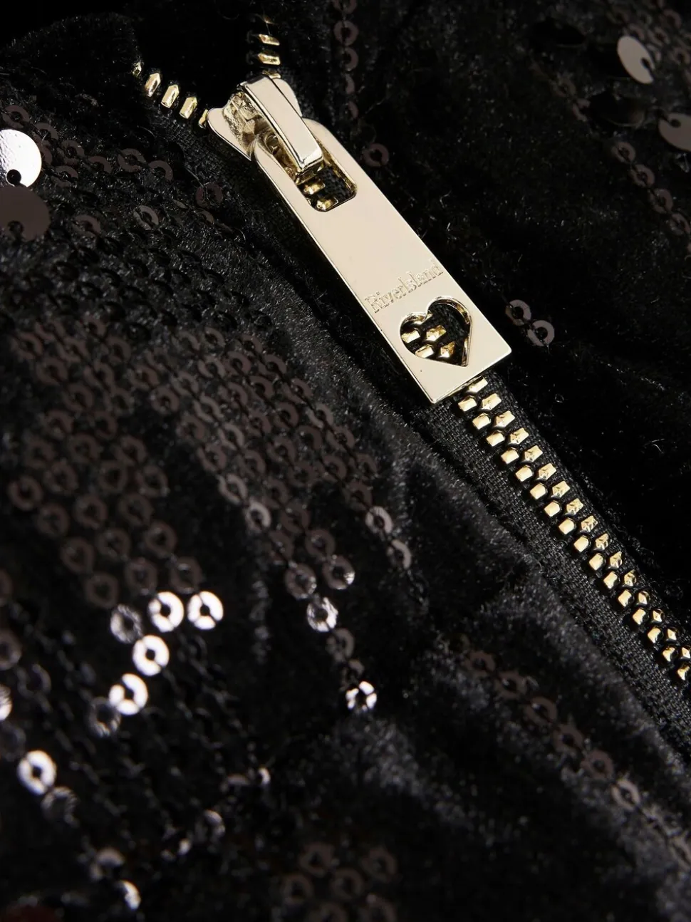 River Island Girls Sequin Puffer Coat