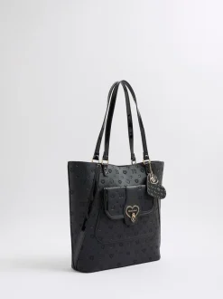 River Island Heart Lock Pocket Shopper Bag