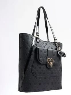 River Island Heart Lock Pocket Shopper Bag