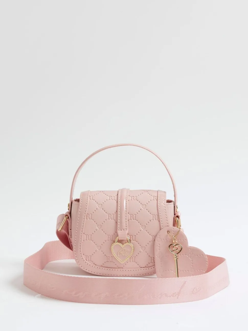 River Island Heart Monogram Kendal Cross-Body Bag