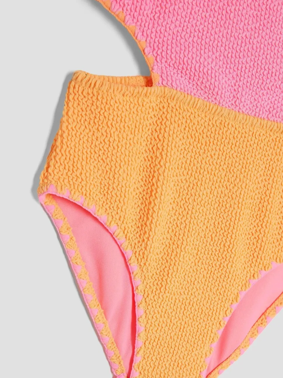 River Island Meisjesbadpak met bloktextuur