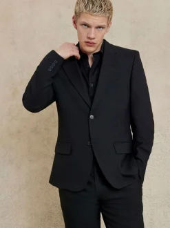 River Island Plain Slim Suit Jacket