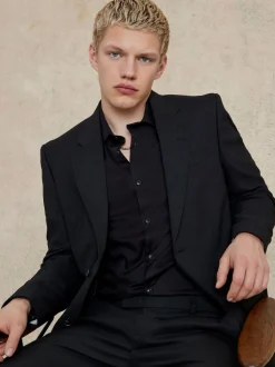 River Island Plain Slim Suit Jacket