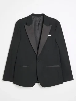 River Island Plain Slim Tux Jacket