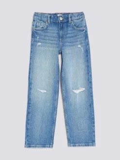 River Island Ripped Straight Jeans